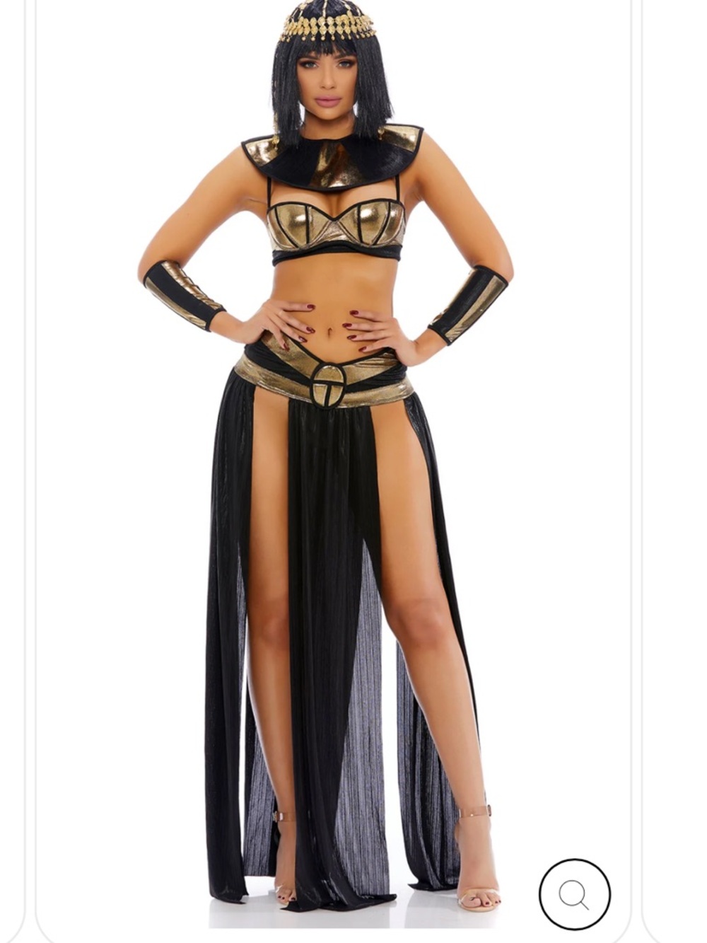 Forplay Pharaoh To You 4-Piece Women's Cleopatra Adult Costume Size  M/L NWT